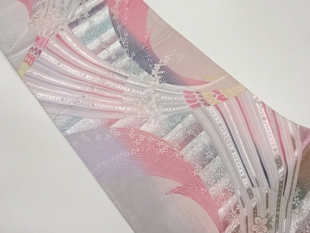 JAPANESE FUKURO OBI / WOVEN FLOWERS